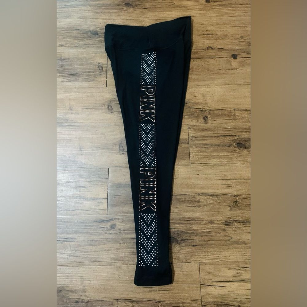 PINK VS STUD BLING LEGGINGS L